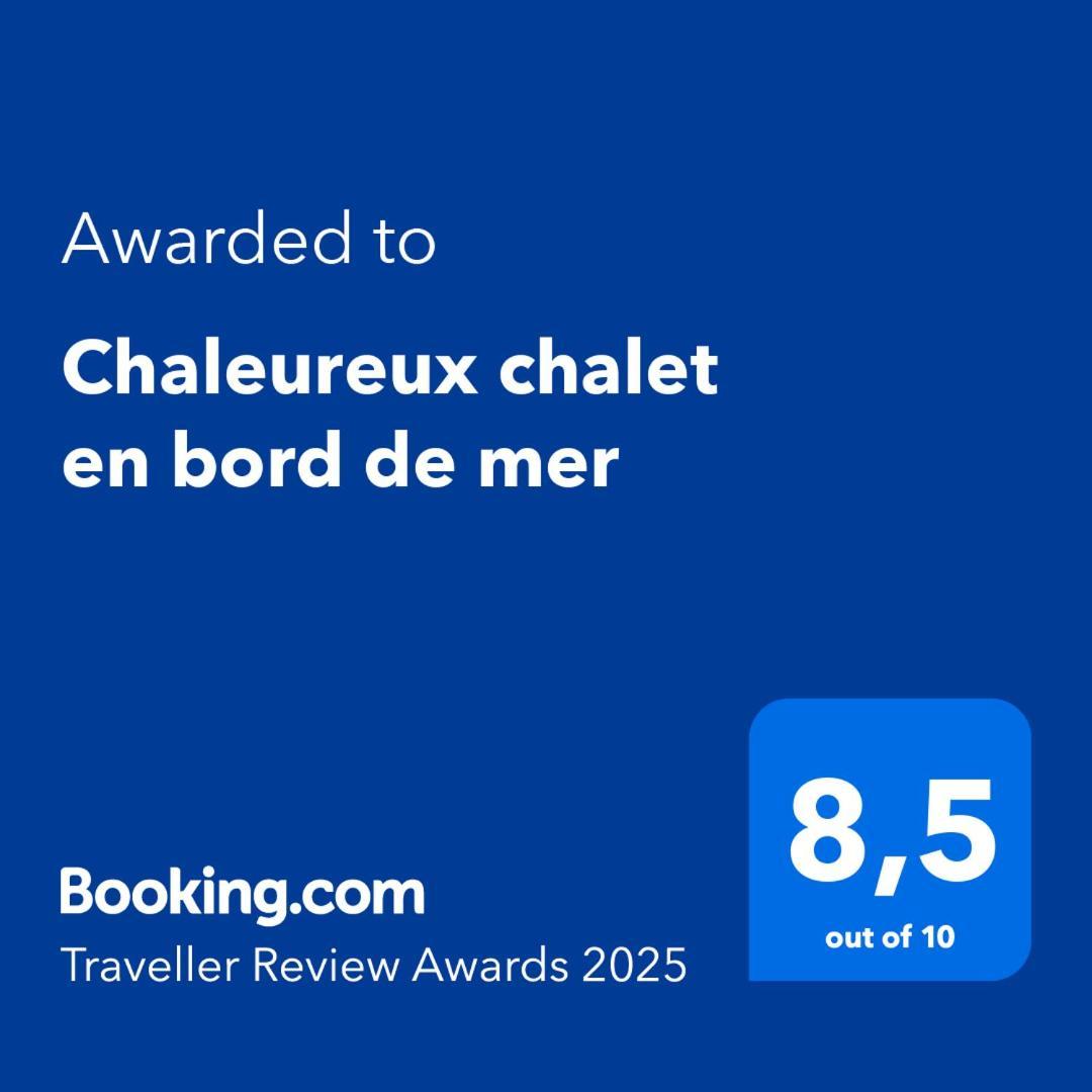 Chaleureux Chalet En Bord De Mer Мервиль-Франсвиль Экстерьер фото